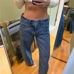 Abercrombie & Fitch Barrel Mid Rise Denim